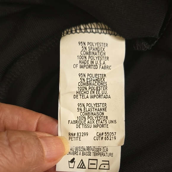 Tiana B. Elegant Black Dress with Embellished Cuffs - Picture 12 of 15